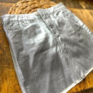 NWT Silver Glitter Skirt